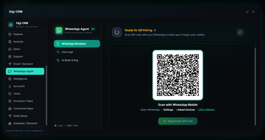 24/7 Autonomous WhatsApp AI Sales Agent