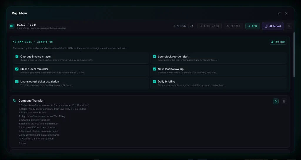 Always-On Autonomous Business Workflows