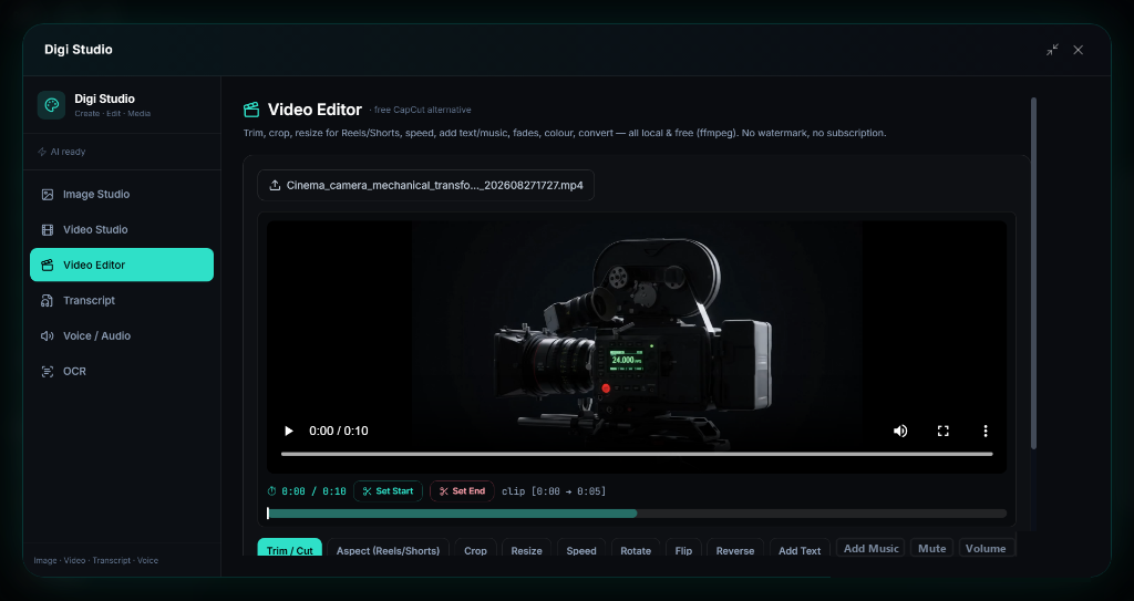 Offline Timeline Video Editor (CapCut Pro Alternative)