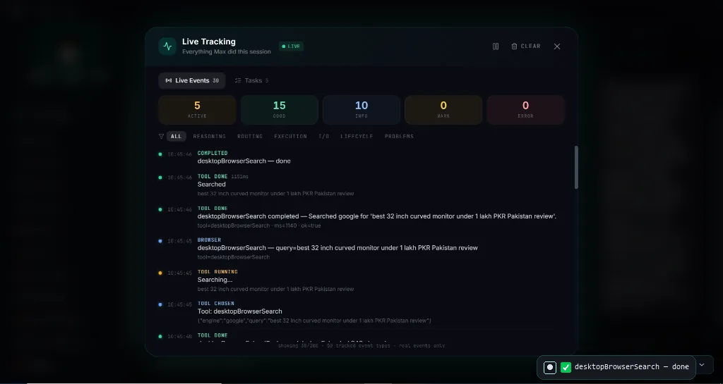 DIGI BIZ OS Live Tracking & Transparency screenshot — Complete audit trails with zero black-box mystery.